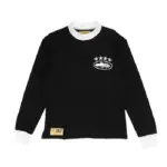 Corteiz 4Starz Alcatraz Waffle Sweatshirt Black