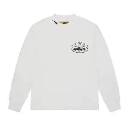 Corteiz 5Starz Alcatraz Sweatshirt White