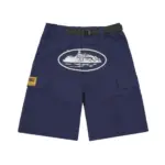 Corteiz Alcatraz Cargo Shorts Navy Blue