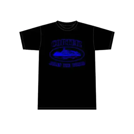 Corteiz Alcatraz T-Shirt Black/Blue