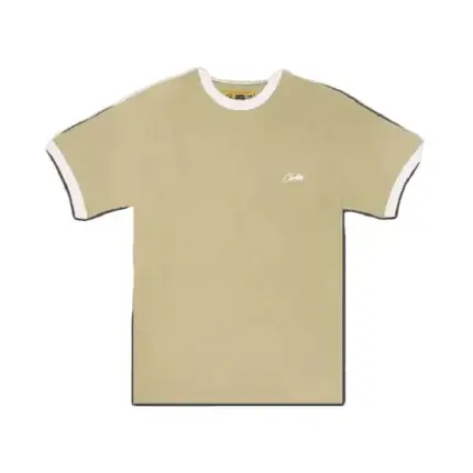 Corteiz Allstarz Ribbed T-Shirt In Light Khaki