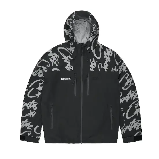 Corteiz Elitework Shell Jacket Black