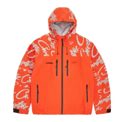 Corteiz Elitework Waterproof Shell Jacket Orange