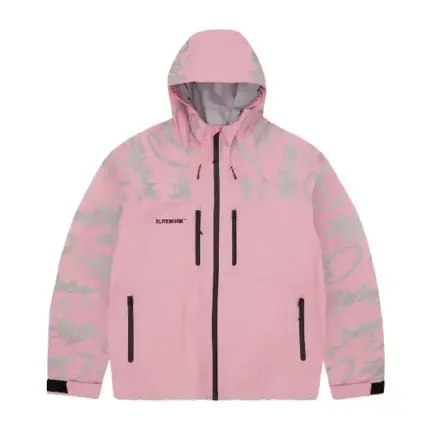 Corteiz Elitework Waterproof Shell Jacket Pink