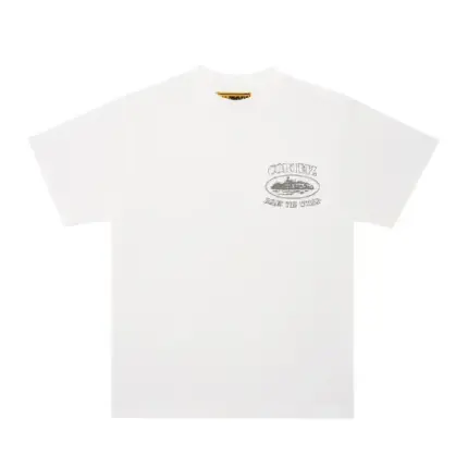 Corteiz Insignia Waffle T-Shirt White/Grey