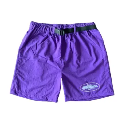 Corteiz Nylon Litework Shorts Grape