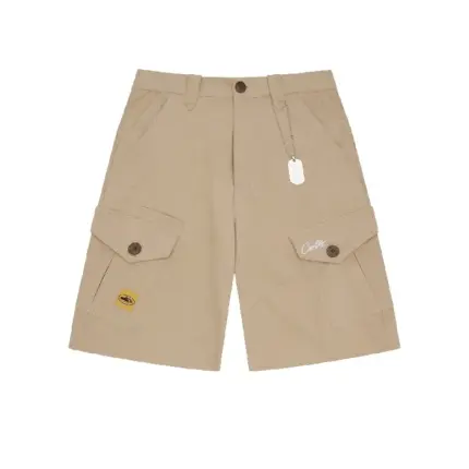 Corteiz Storm Cargo Shorts Beige