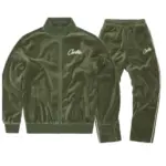 Corteiz VVS Green Velvet Tracksuit