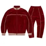 Corteiz VVS Uptown Tracksuit Burgundi