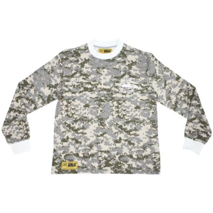 Corteiz Alcatraz Insignia Waffle Longsleeve Shirt in Digi Camo